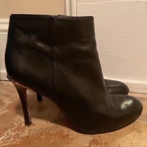 Coach Black Leather Booties